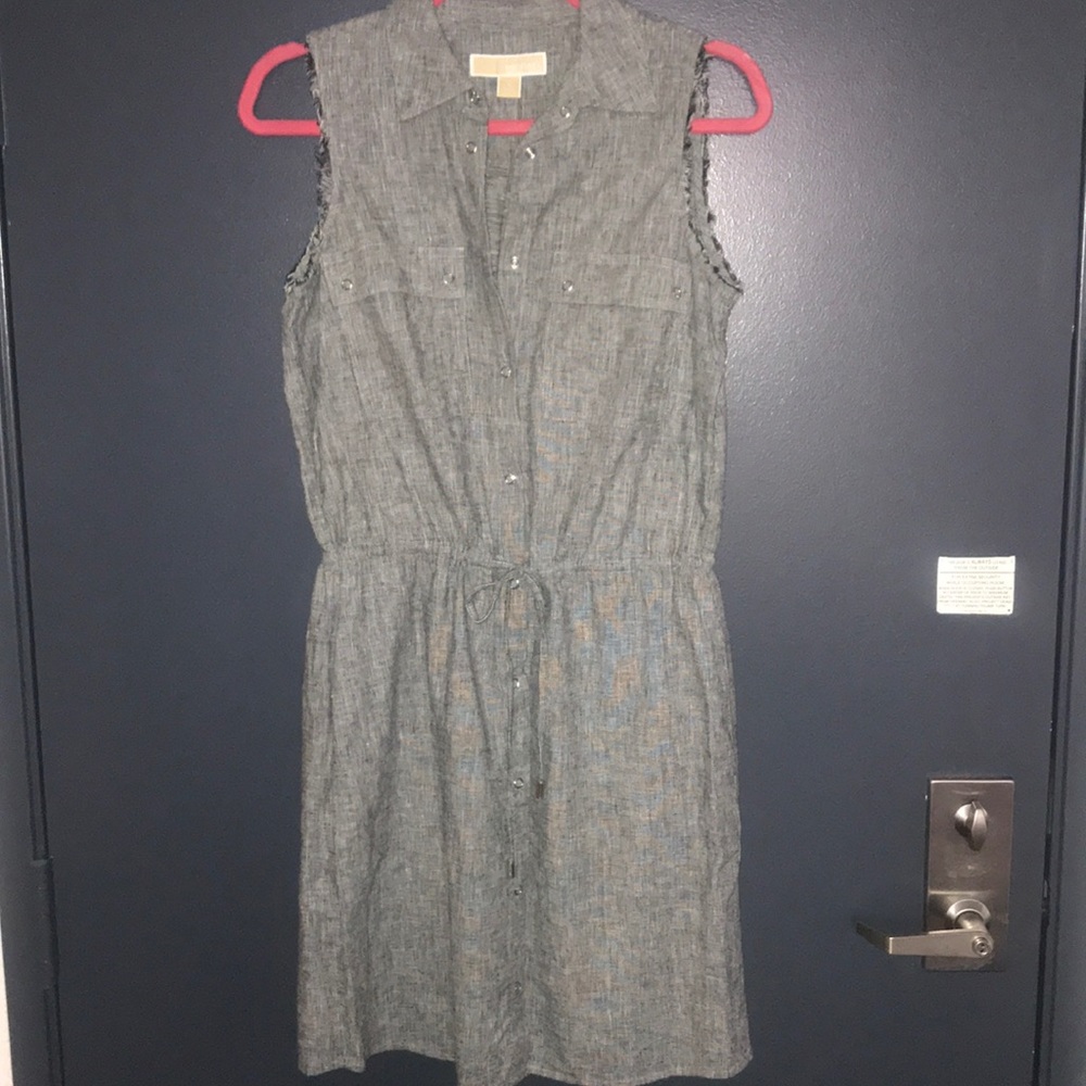 Michael Kors Linen Sleeveless Dress